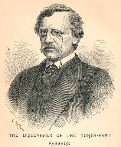 Nils Adolf Erik Nordenskiold, 1832-1901, poolonderzoeker, 1893 door Unbekannt