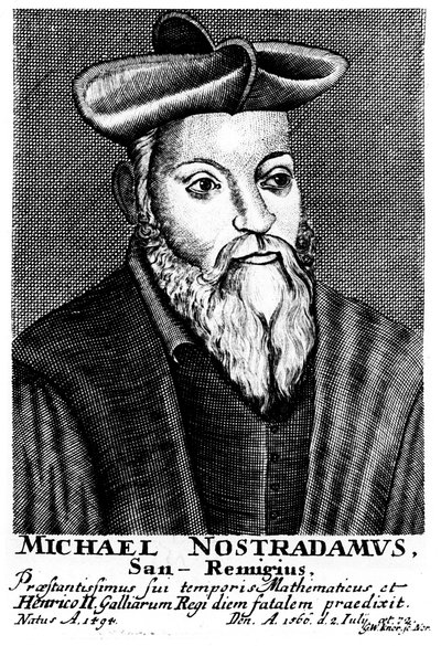 Nostradamus, 16e-eeuwse Franse arts en astroloog, 1725 door Unbekannt