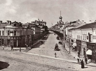 Novaya Basmannaya Straat, Moskou, Rusland, 1880s door Unbekannt