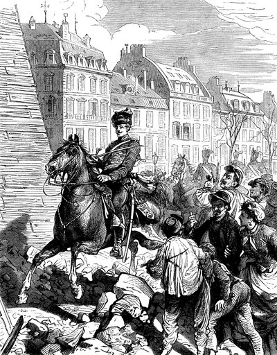 Bezetting van Parijs door de Duitsers na de Frans-Duitse Oorlog, februari 1871, c1880 door Unbekannt