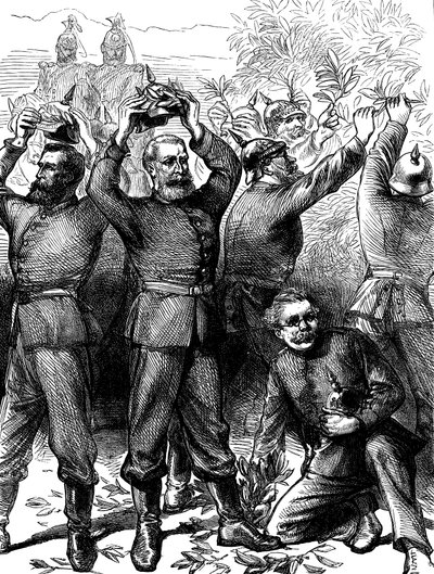 Bezetting van Parijs door de Duitsers na de Frans-Duitse Oorlog, maart 1871 c1880 door Unbekannt