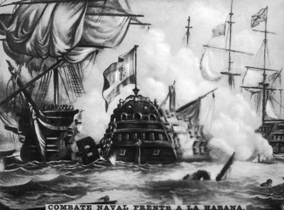 12 oktober 1747, Zeeslag, jaren 1920 door Unbekannt