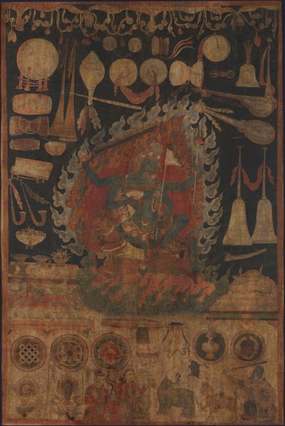 Aanbiedingen aan de Godin Palden Lhamo, late 16e eeuw door Unbekannt