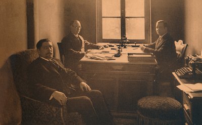Kantoor van het consulaat bij de Cubaanse ambassade in Brussel, België, 1927 door Unbekannt