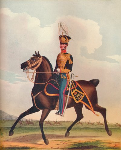 Officier van de Koninklijke Artillerie Paardenbrigade door Unbekannt