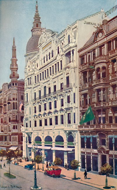 Kantoren van de Jornal do Commercio, Avenida Rio Branco, 1914 door Unbekannt