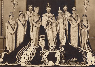 Officiële kroningsgroep, 1937 door Unbekannt