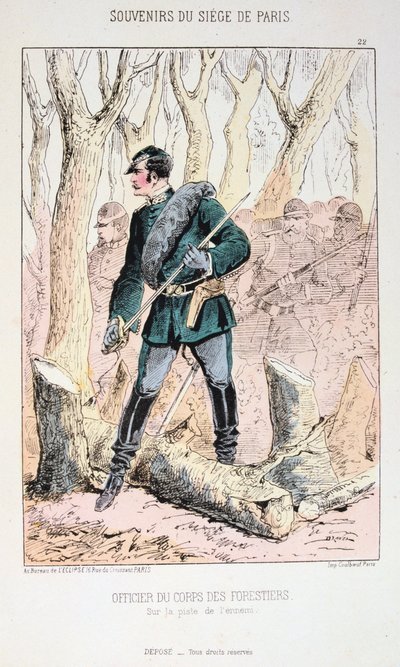 Officier van het Korps der Boswachters, Beleg van Parijs, Frans-Duitse Oorlog door Unbekannt
