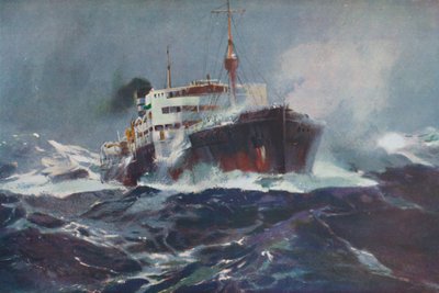 Olie op woelige wateren, 1936 door Unbekannt