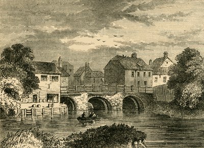 Oude Bow Bridge, ca. 1876 door Unbekannt