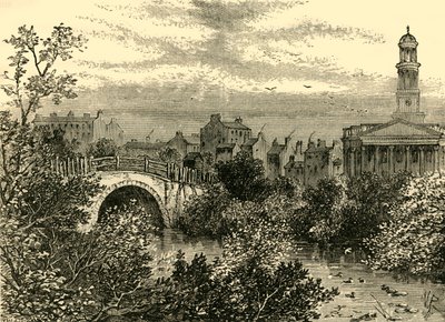 Oude Brug Over het Meer, Regents Park, in 1847, ca. 1876 door Unbekannt