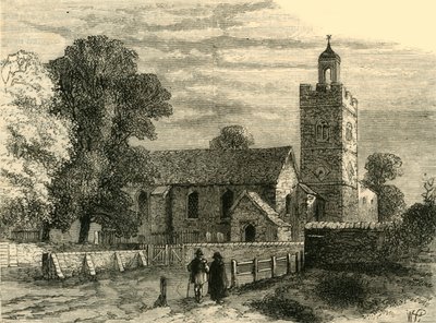 Oude Camberwell Kerk in 1750, ca. 1878 door Unbekannt