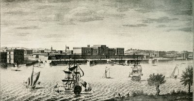 Oude Fort William, vanaf de rivier, 1754, 1925 door Unbekannt