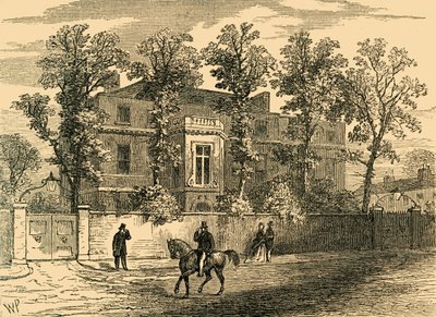 Oude Gore House, in 1830, ca. 1876 door Unbekannt