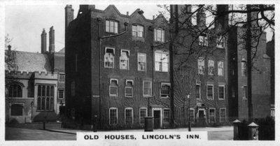 Oude Huizen, Lincolns Inn, Londen, ca. 1920s door Unbekannt