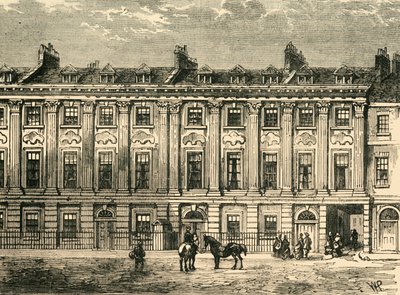 Oude Huizen in Great Queen Street, Zuidzijde, 1850, 1881 door Unbekannt