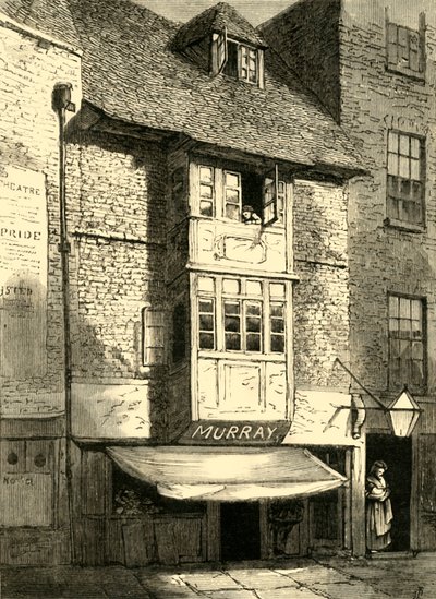 Oude huizen in Wych Street, 1881 door Unbekannt