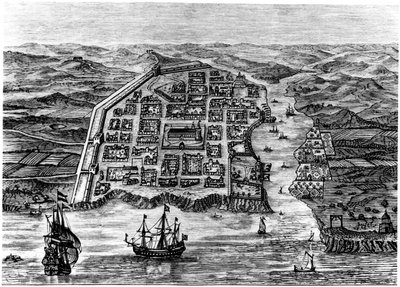 Oude stad Santo Domingo, 1873 door Unbekannt
