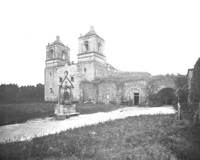 Oude Spaanse missie, San Antonio, Texas, VS, ca. 1900 door Unbekannt