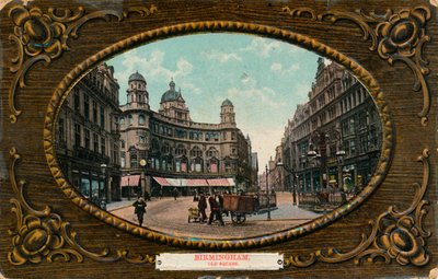 Oude plein, Birmingham, ca. 1905 door Unbekannt