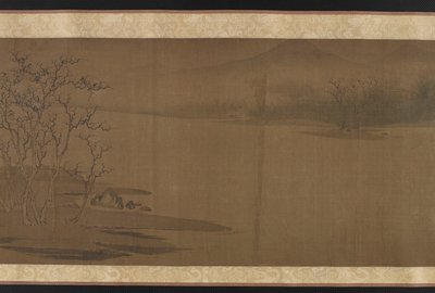 Oude bomen en koude kraaien, in de stijl van Zhao Danian, Yuan of Ming dynastie, 14e eeuw door Unbekannt