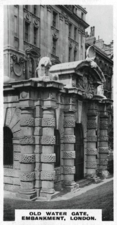 Oude Waterpoort, Embankment, Londen, ca. 1920s door Unbekannt