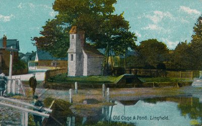 Oude kooi en vijver, Lingfield, Surrey door Unbekannt
