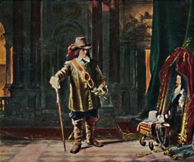 Oliver Cromwell 1599-1658 - Schilderij van Schrader, 1934 door Unbekannt