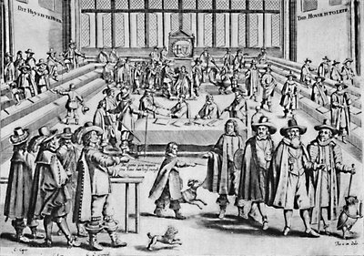 Oliver Cromwell die het Lange Parlement Ontbindt, 1653 door Unbekannt