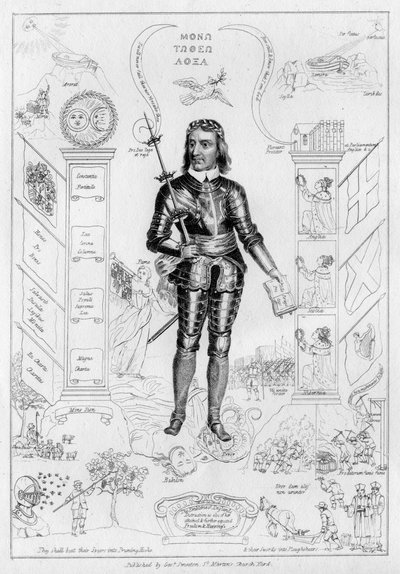 Oliver Cromwell als Christus, ca. 1650s door Unbekannt