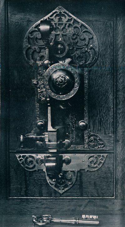 Oliver Cromwells draagbare stalen slot, 17e eeuw, 1904 door Unbekannt