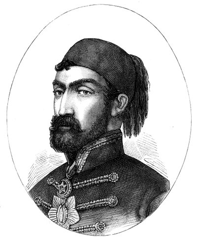 Omar Pasha, opperbevelhebber van het Turkse leger door Unbekannt