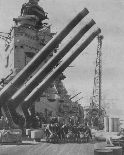 Aan boord van H.M.S. Nelson, leden van de Zuid-Afrikaanse divisie van de RNVR door Unbekannt