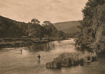 Aan de Tweed bij Innerleithen, 1902 door Unbekannt