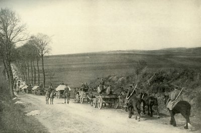 Op weg naar de loopgraven, 1919 door Unbekannt