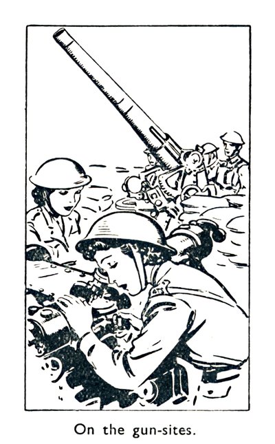 Op de geschutsplaatsen, 1940 door Unbekannt