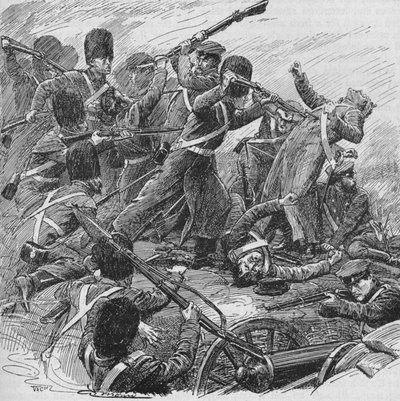 Nogmaals keerden de wachters terug en met onweerstaanbare energie dreven ze hen weg, 1902 door Unbekannt