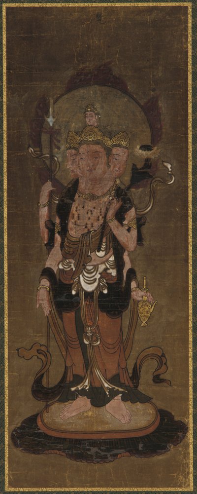 Een van de twaalf deva: Bonten Brahma door Unbekannt