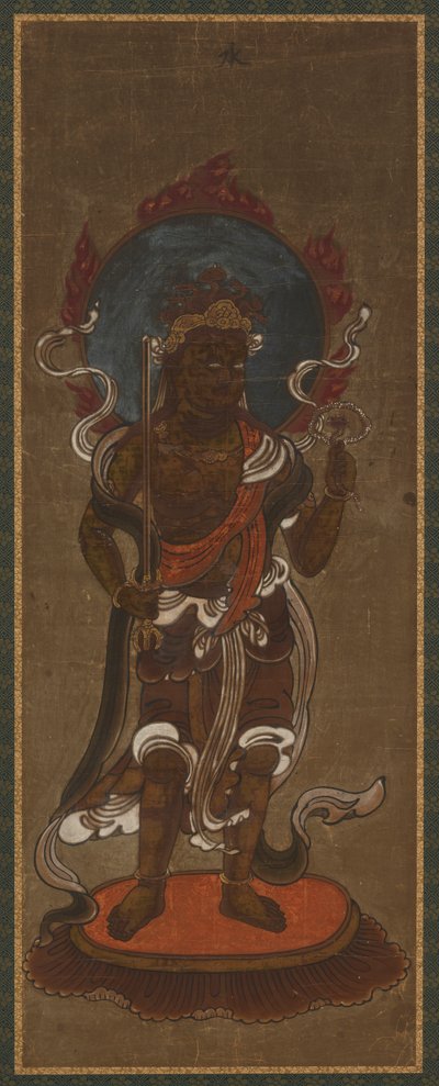 Een van de twaalf deva: Sui-ten Varuna, late 15e-vroege 16e eeuw door Unbekannt