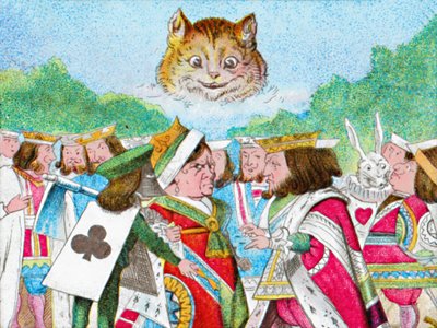 Alleen de kop van de kat verscheen door Unbekannt