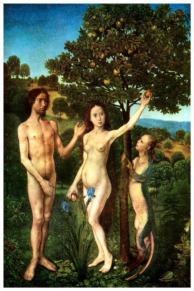 Oerzonde: De Val van Adam en Eva, c1467-1468 door Unbekannt