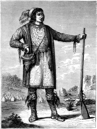 Osceola, hoofd van de Seminolen, c1837 c1880 door Unbekannt