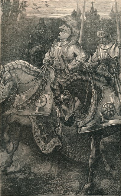 Otterburn - De opmars van Hotspur, 1388, ca. 1910 door Unbekannt