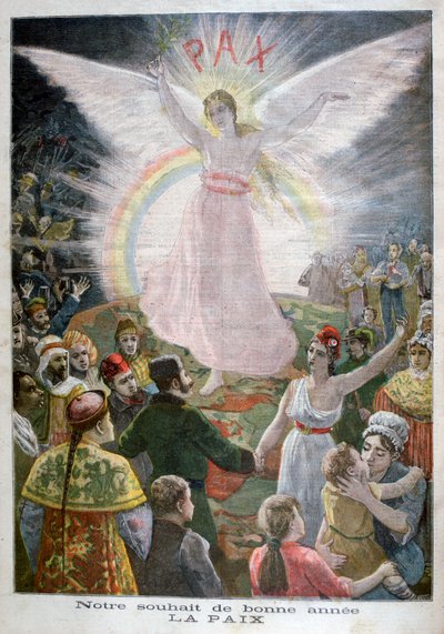 Onze hoop voor het nieuwe jaar: Vrede, 1894 door Unbekannt