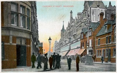 Oxford Street, Reading, Berkshire, ca. 1900s-ca. 1910s door Unbekannt