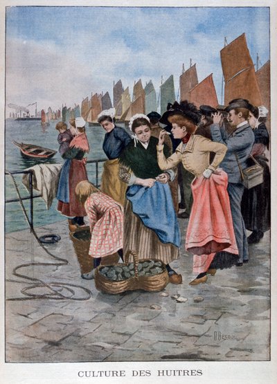 Oesterverkoper, 1902 door Unbekannt