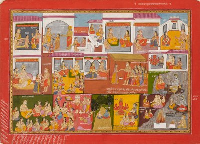 Pagina uit een serie van de Bhagavata Purana door Unbekannt