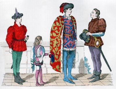 Page, meester en knecht, 1440-1450 1882-1884 door Unbekannt