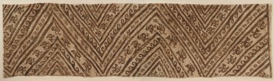 Beschilderde Wikkel voor Mummie, ca. 1100-1400 n.Chr. door Unbekannt
