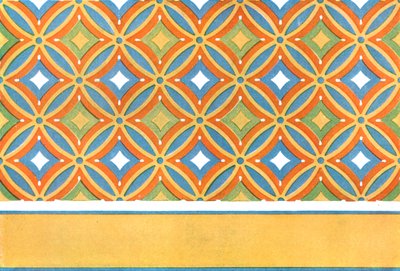 Geschilderd plafond in het graf van Amenemhet in Thebe, Egypte, 1928 door Unbekannt